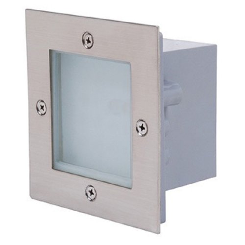 Светильник встраиваемый Horoz Mercan Gumus 220В 1,6Вт 90Лм IP54 Серебро/Квадрат 70х58х105 картинка 